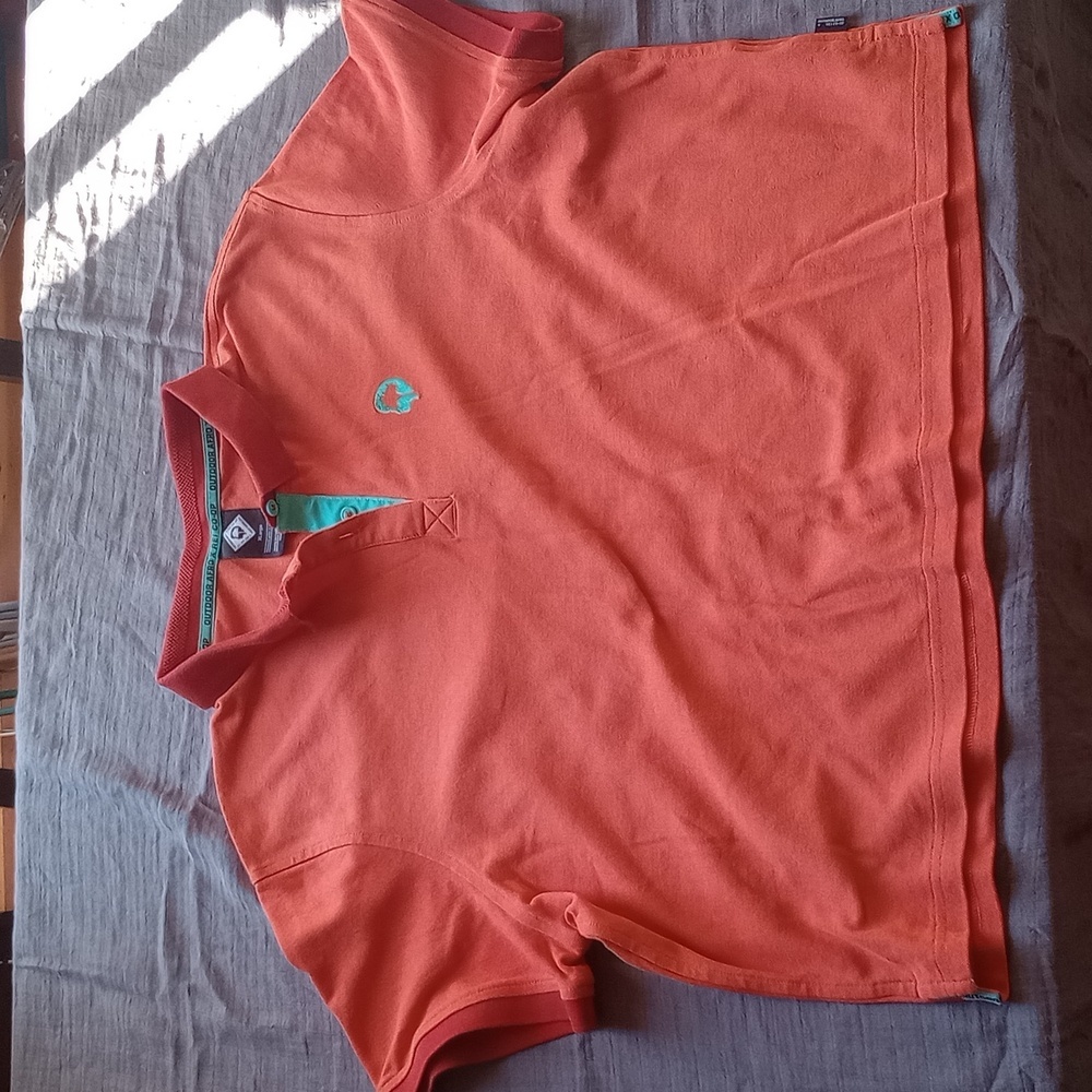 Outdoor Afro x REI Co Op Polo Shirt Size XL Orange Cropped Oversized Gym